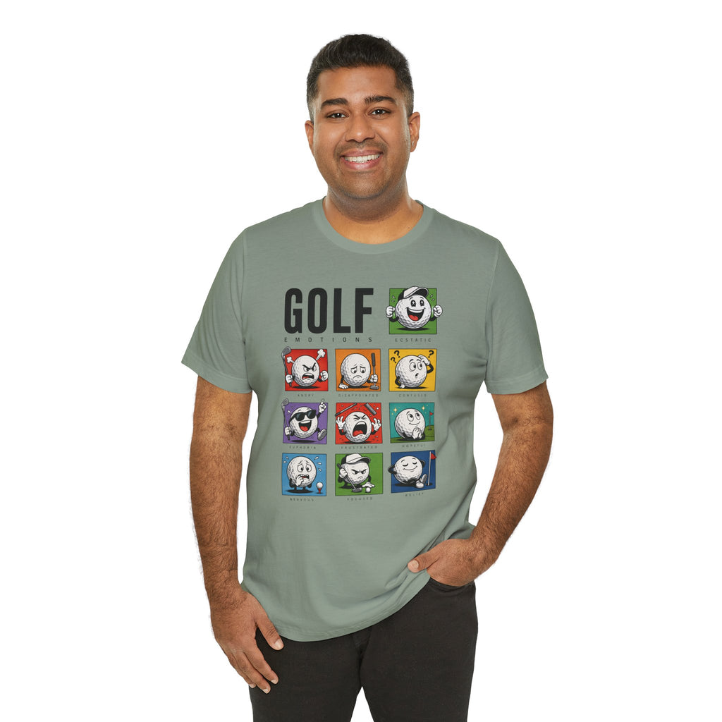 The "Many Moods Of Golf" Tee