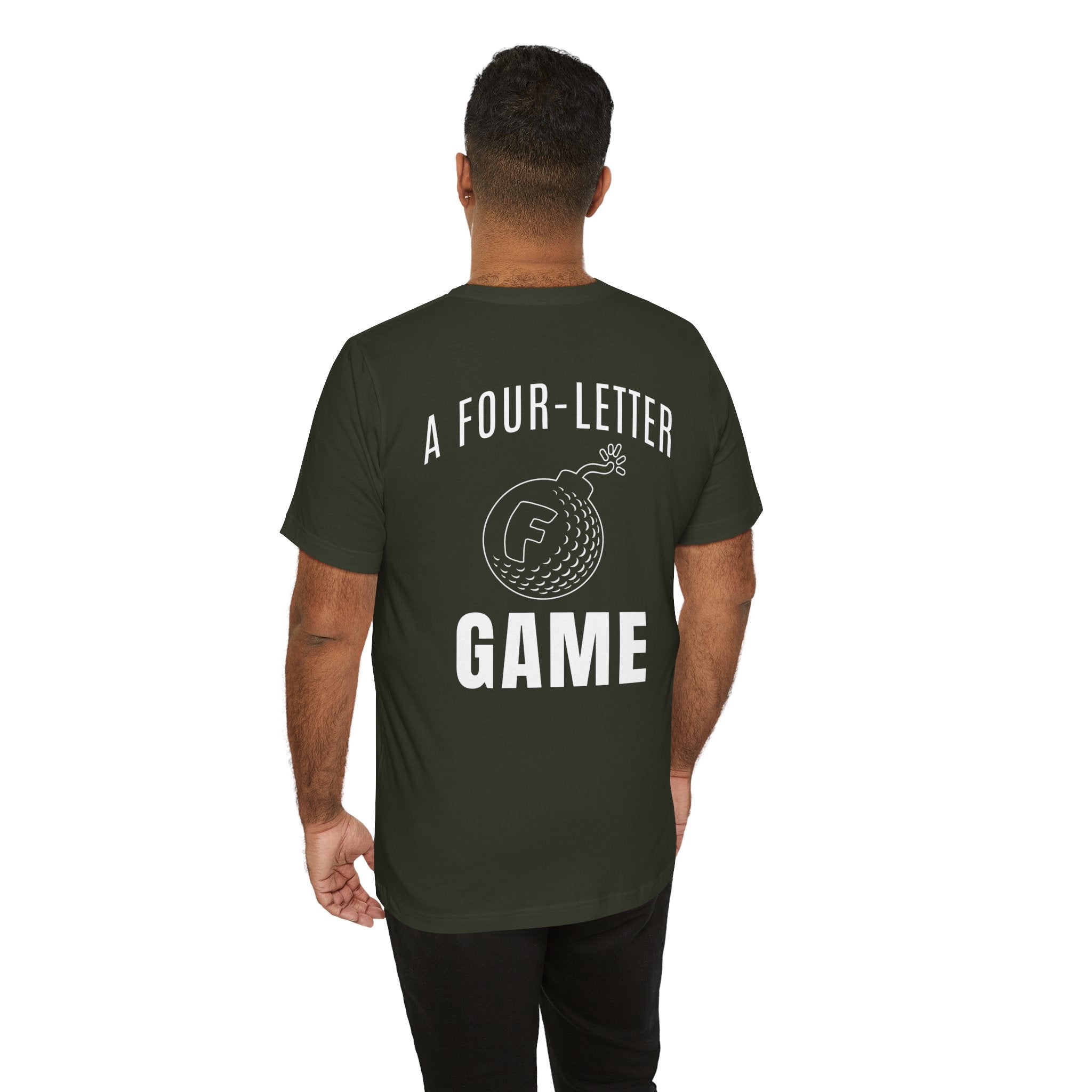 "Four Letter Game" Golf Tee